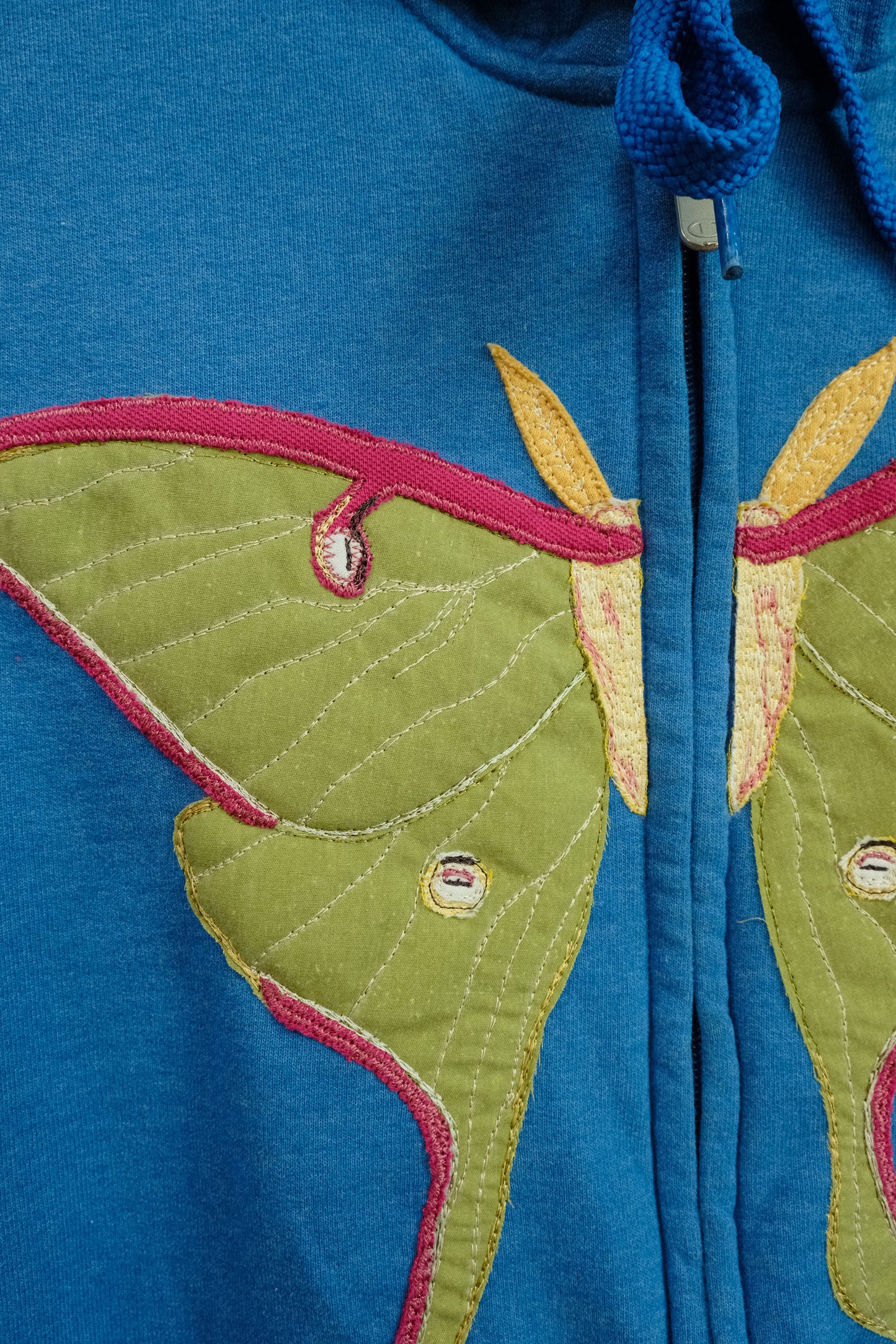luna moth zip up *MEDIUM*