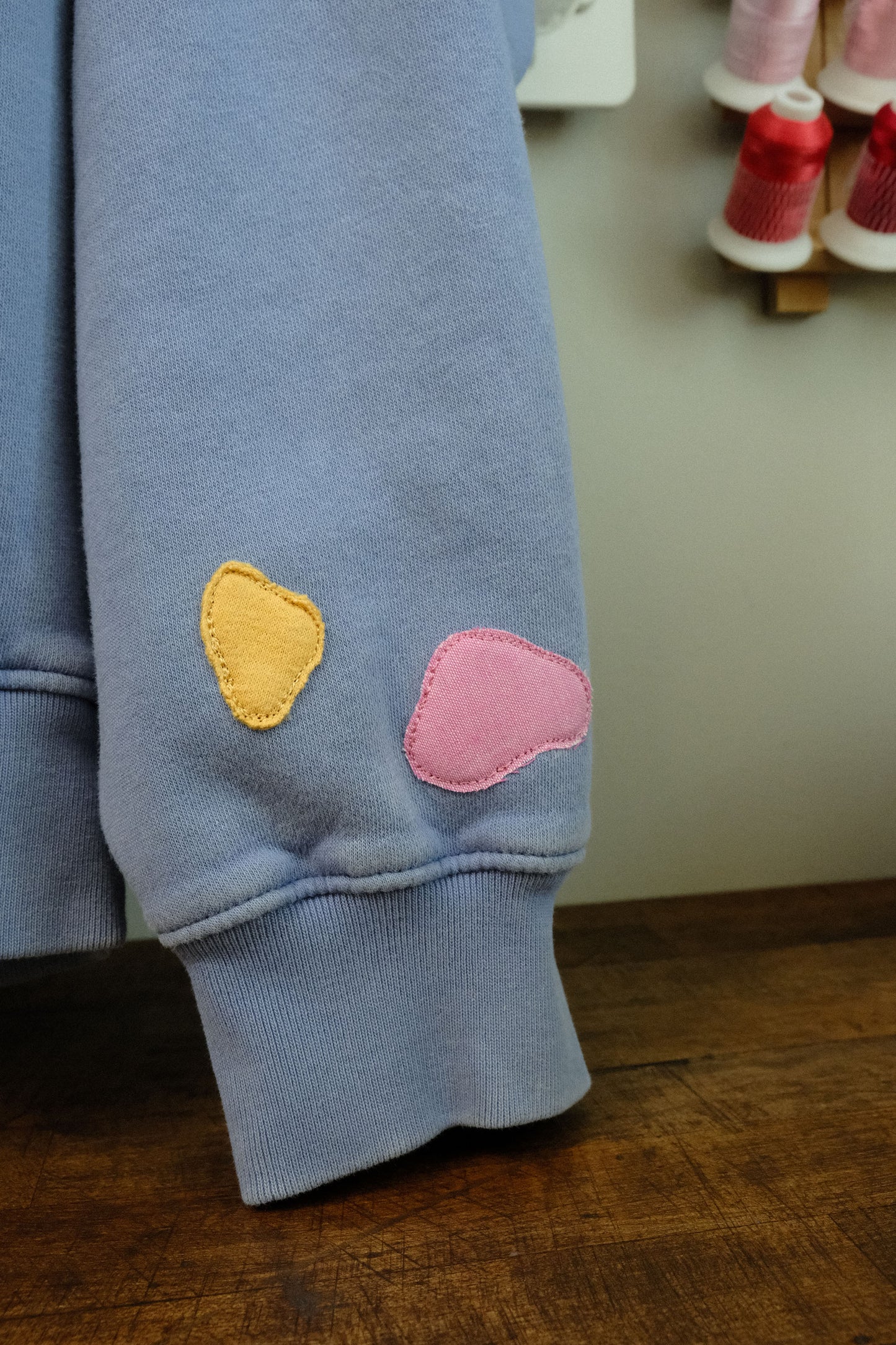 moth patchwork crewneck *MEDIUM*