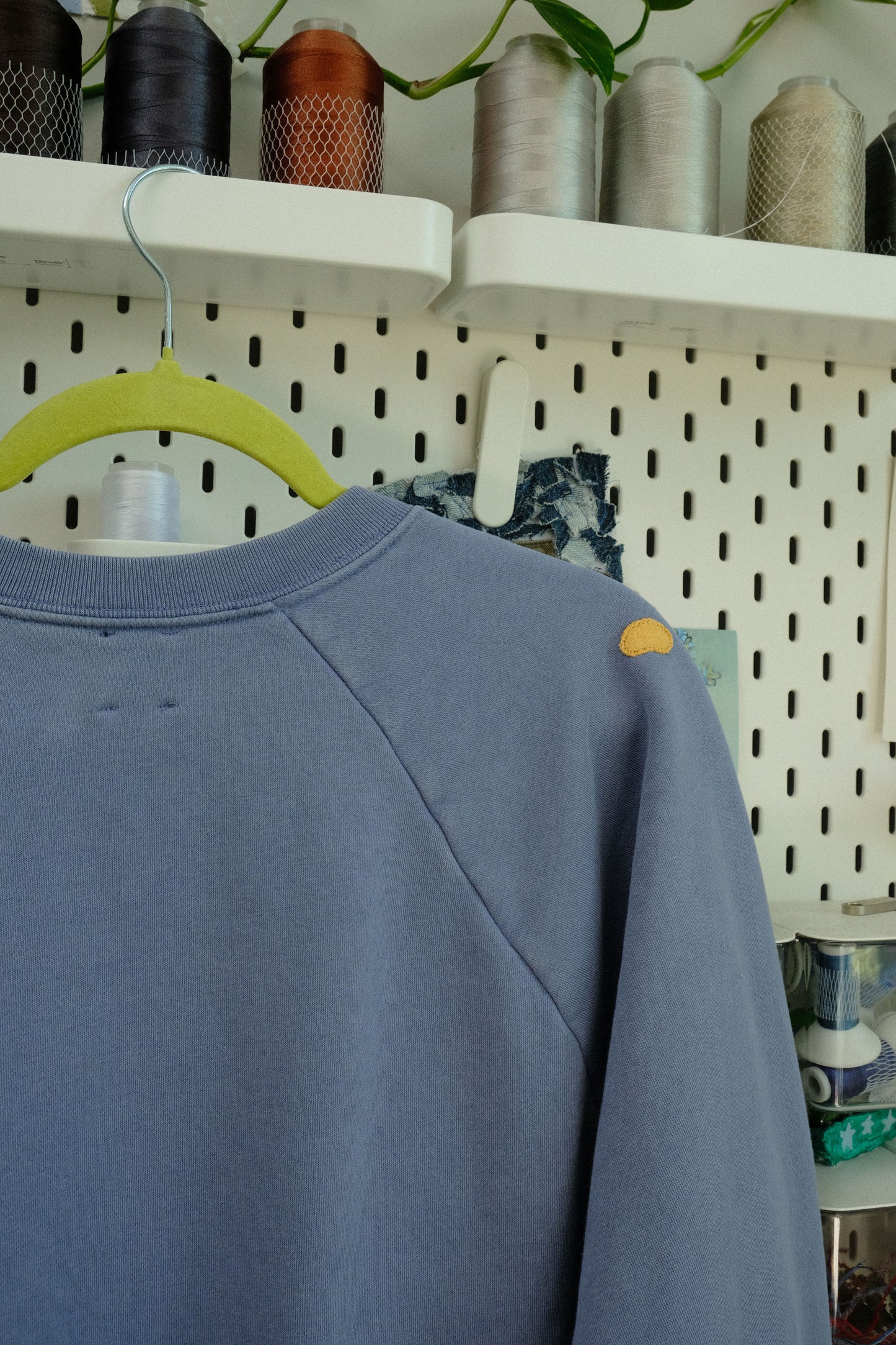 moth patchwork crewneck *MEDIUM*