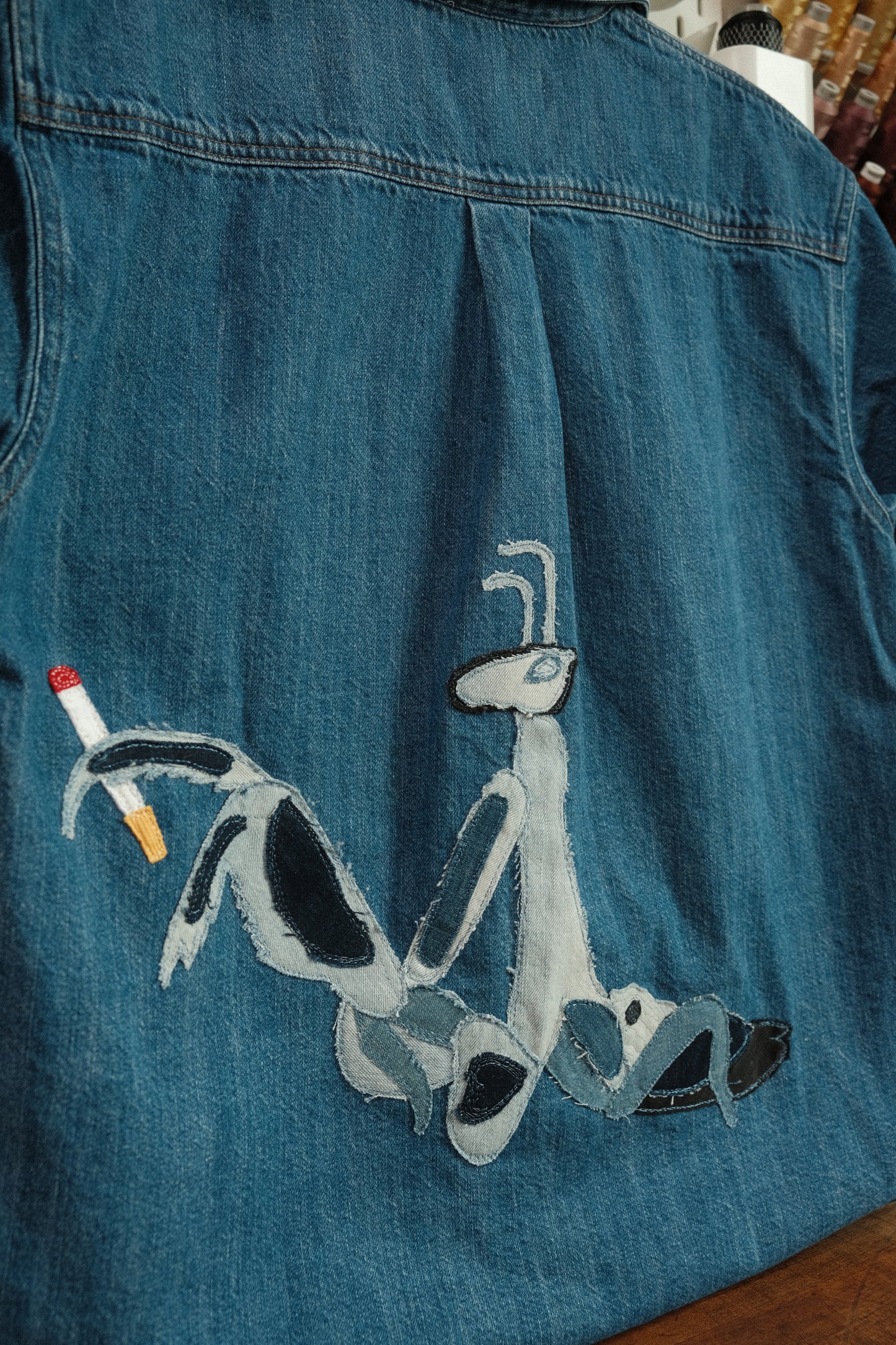 ciggy denim mantis button up *small oversized*