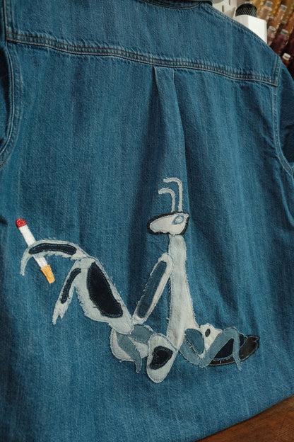 ciggy denim mantis button up *small oversized*