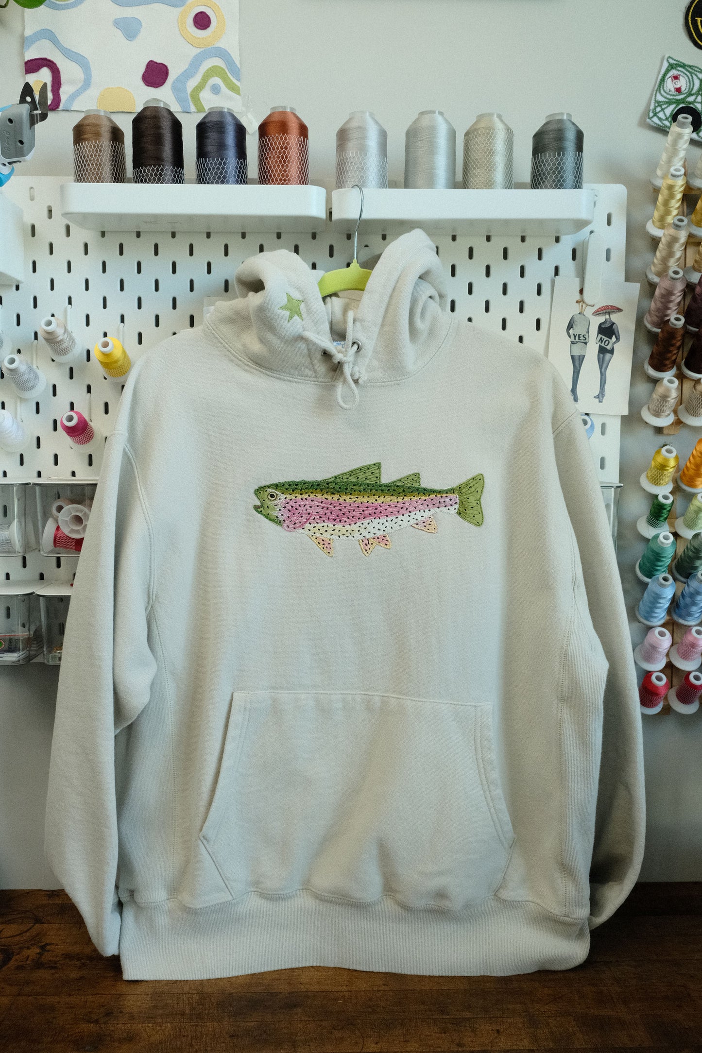 trout hoodie *LARGE*