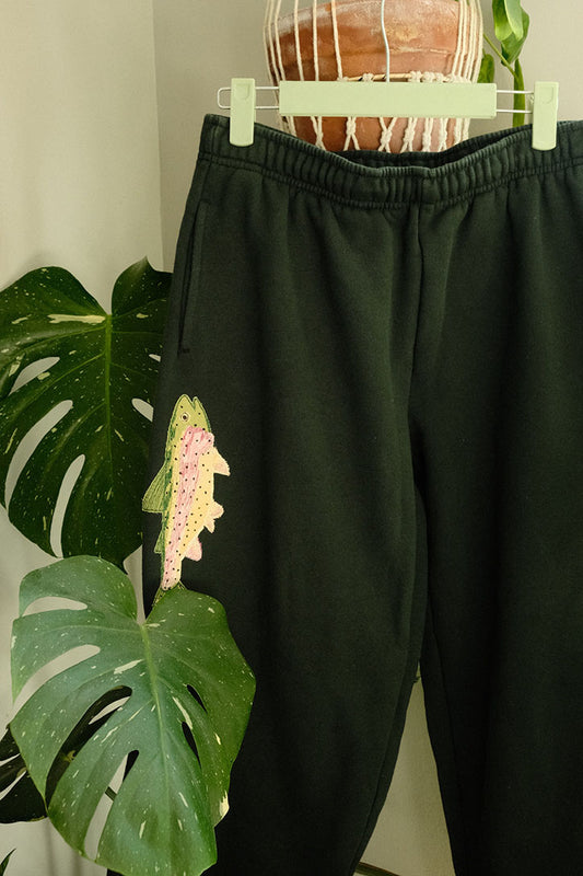 rainbow trout sweatpants *small*