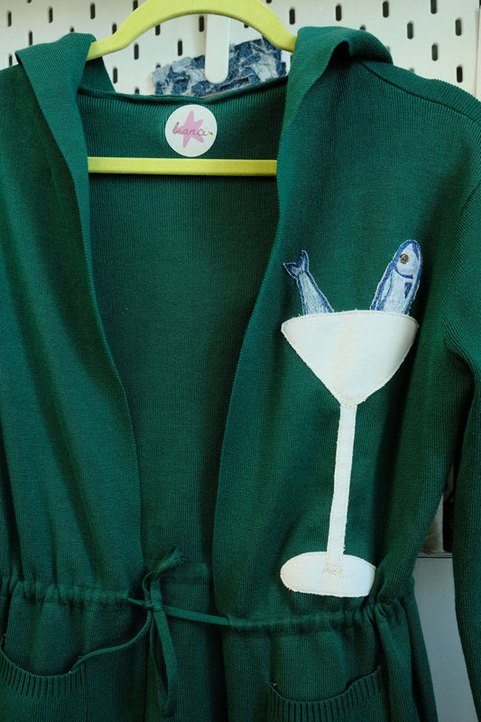 sardine sardini tie-up hoodie *MEDIUM*