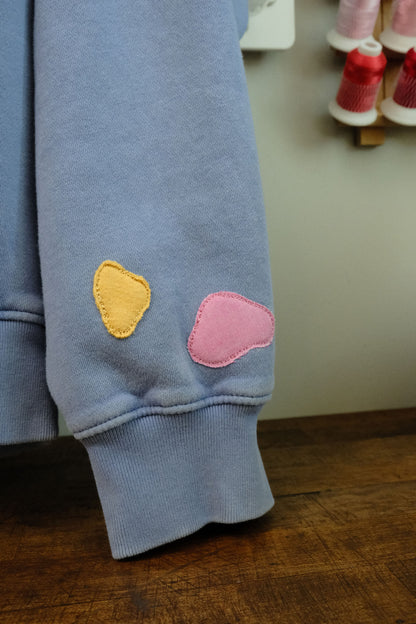 moth patchwork crewneck *MEDIUM*
