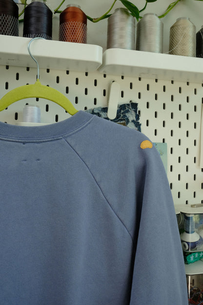 moth patchwork crewneck *MEDIUM*