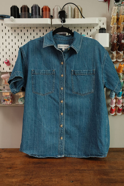 ciggy denim mantis button up *small oversized*
