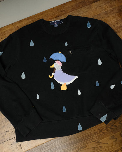 duck stuck in rain crewneck *XL*