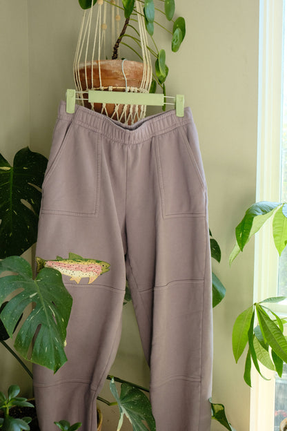 rainbow trout sweatpants *small oversized*