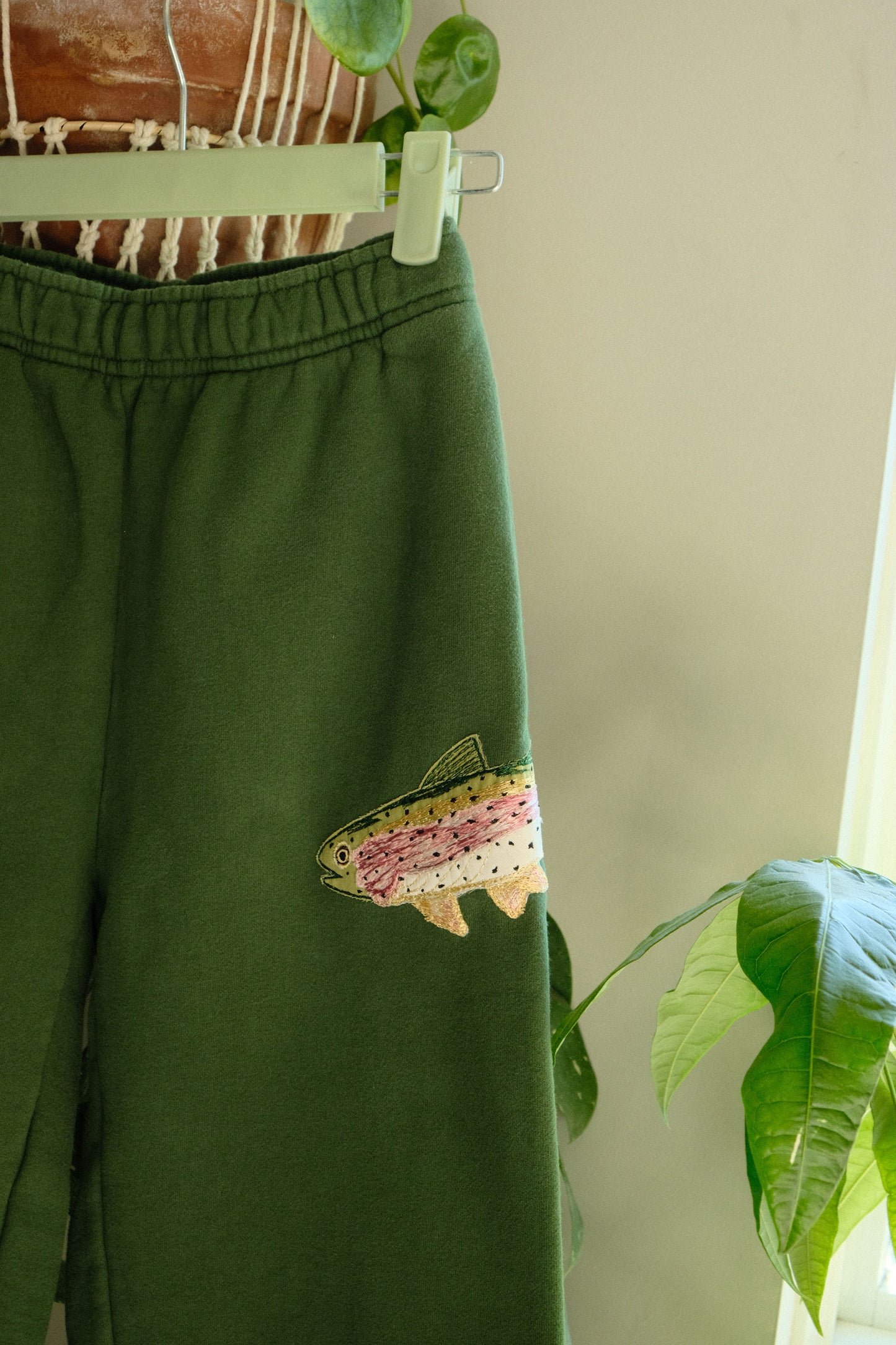 rainbow trout sweatpants *x small*