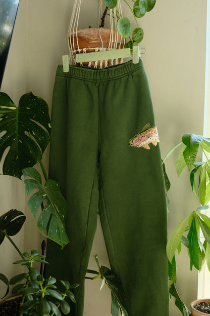rainbow trout sweatpants *x small*