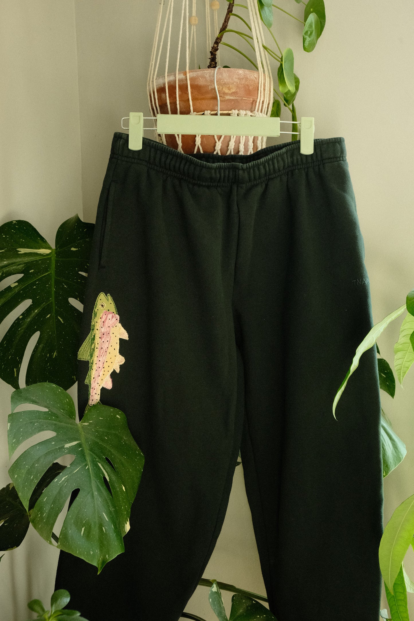 rainbow trout sweatpants *small*