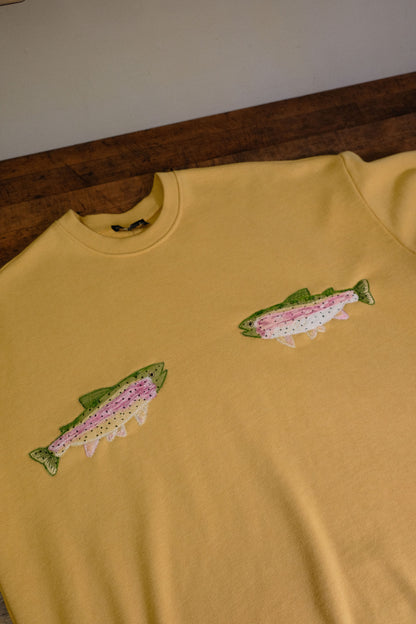 double trout crewneck *small oversized*