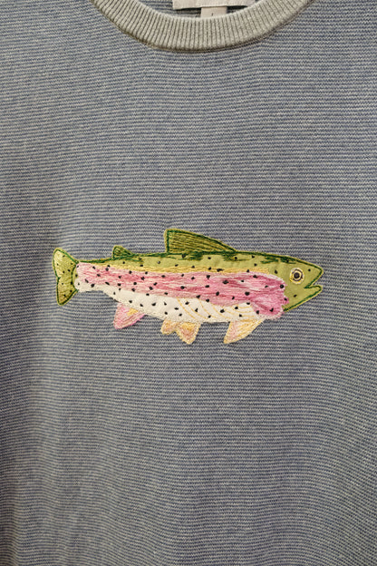 rainbow trout crewneck *large*