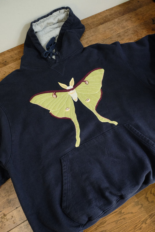 luna moth hoodie *LARGE*