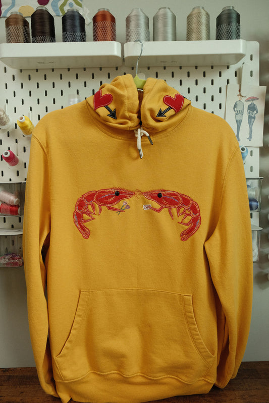 shrimp luv hoodie *MEDIUM*