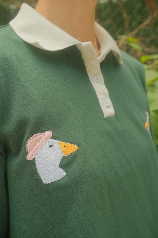 double daphne long sleeve crop tee *S*