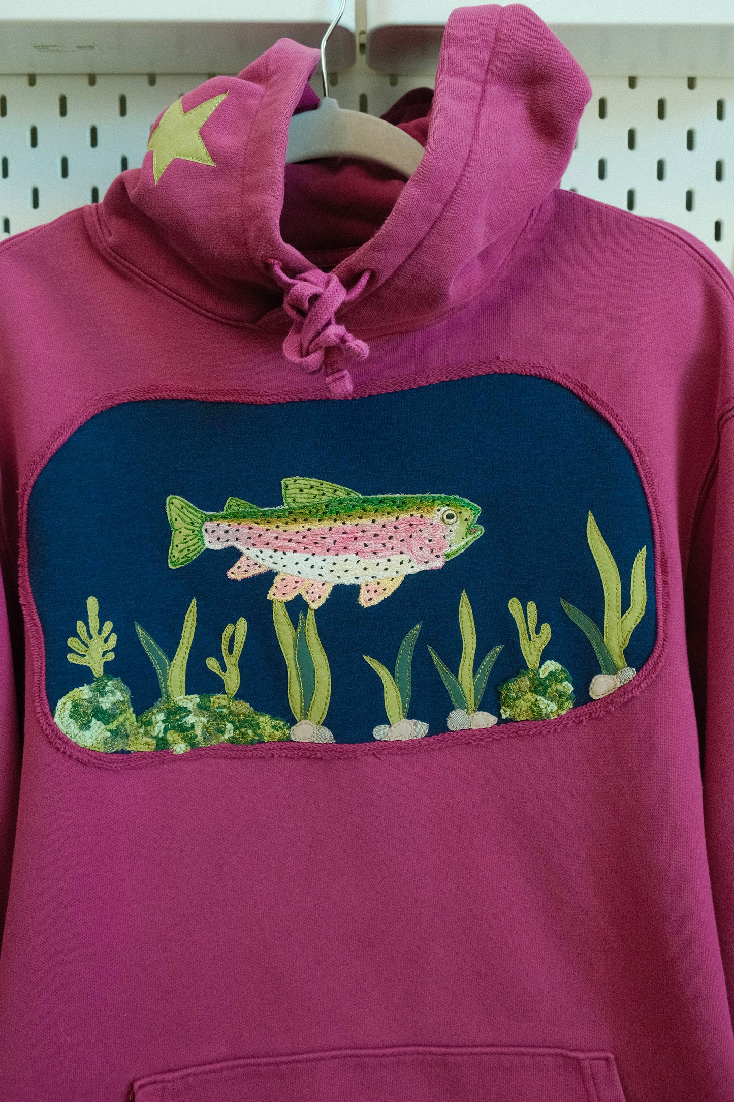 trout at the lake! hoodie *LARGE*