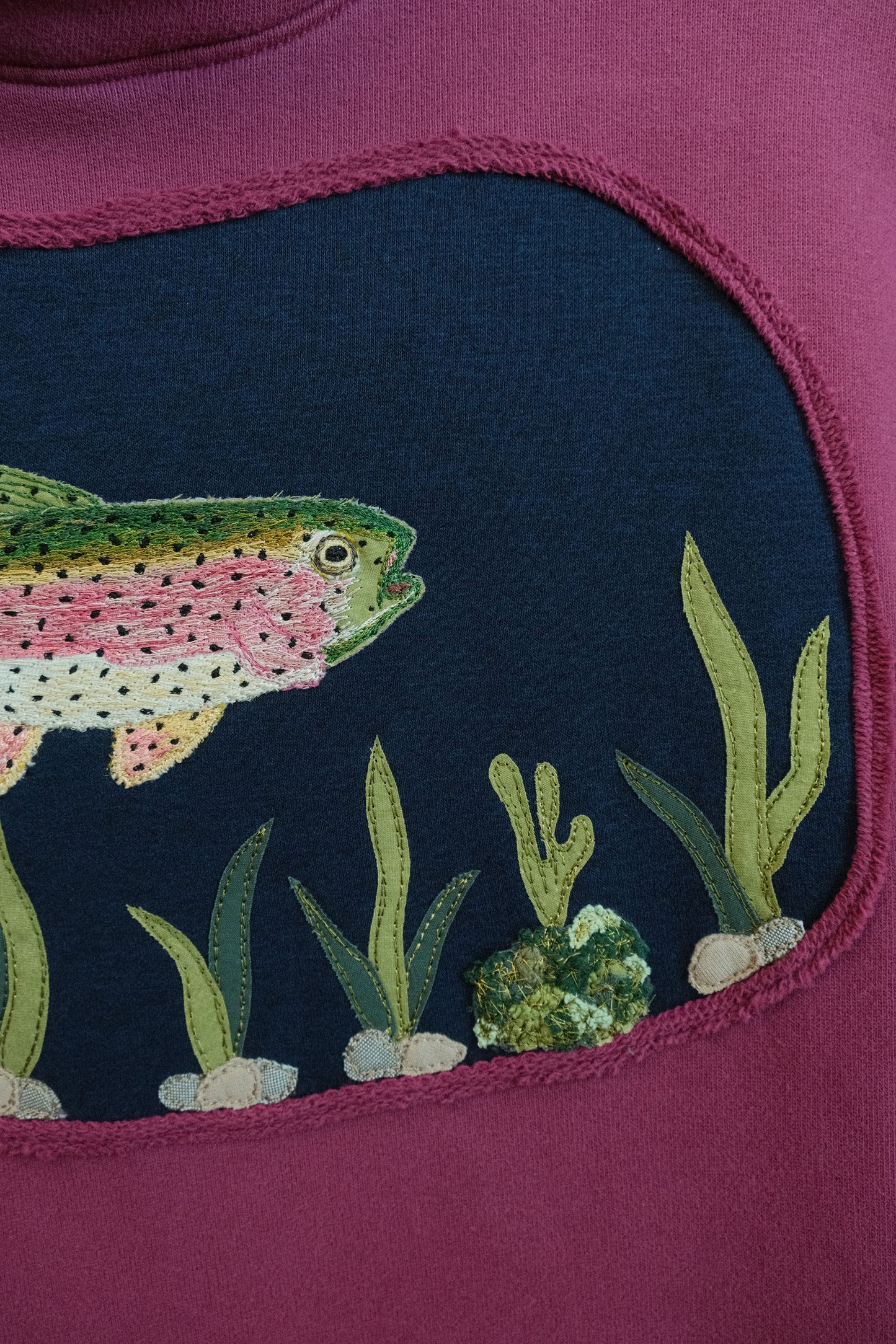 trout at the lake! hoodie *LARGE*