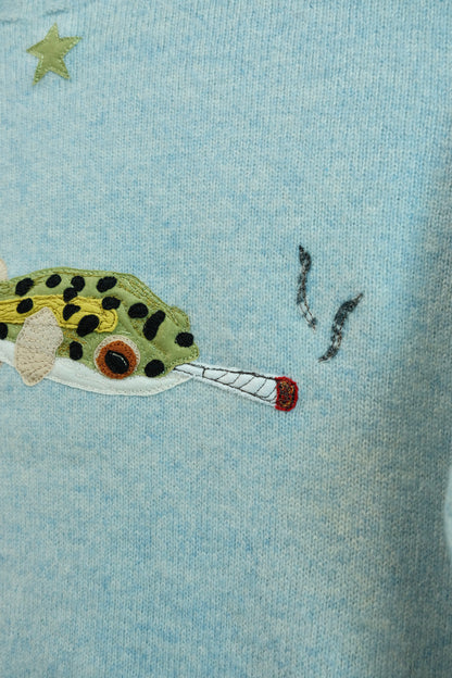 pufferfish star sweater *women's SMALL*