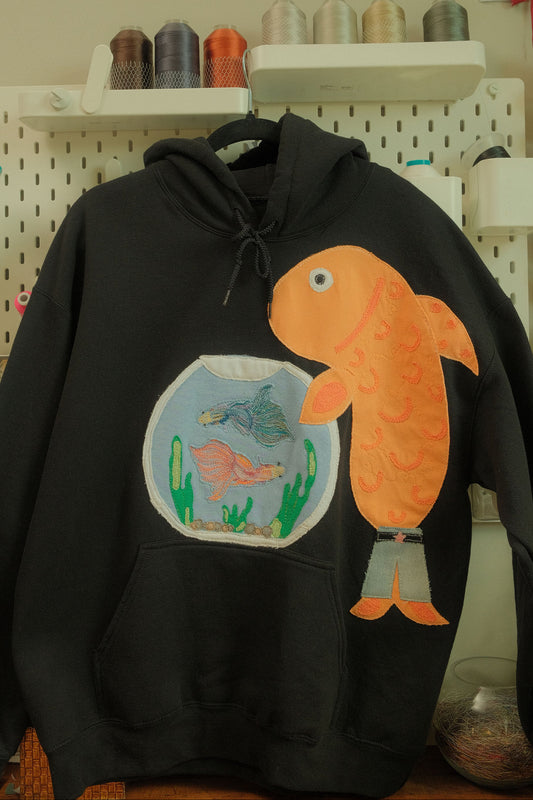 fish and pet bettas hoodie *L*