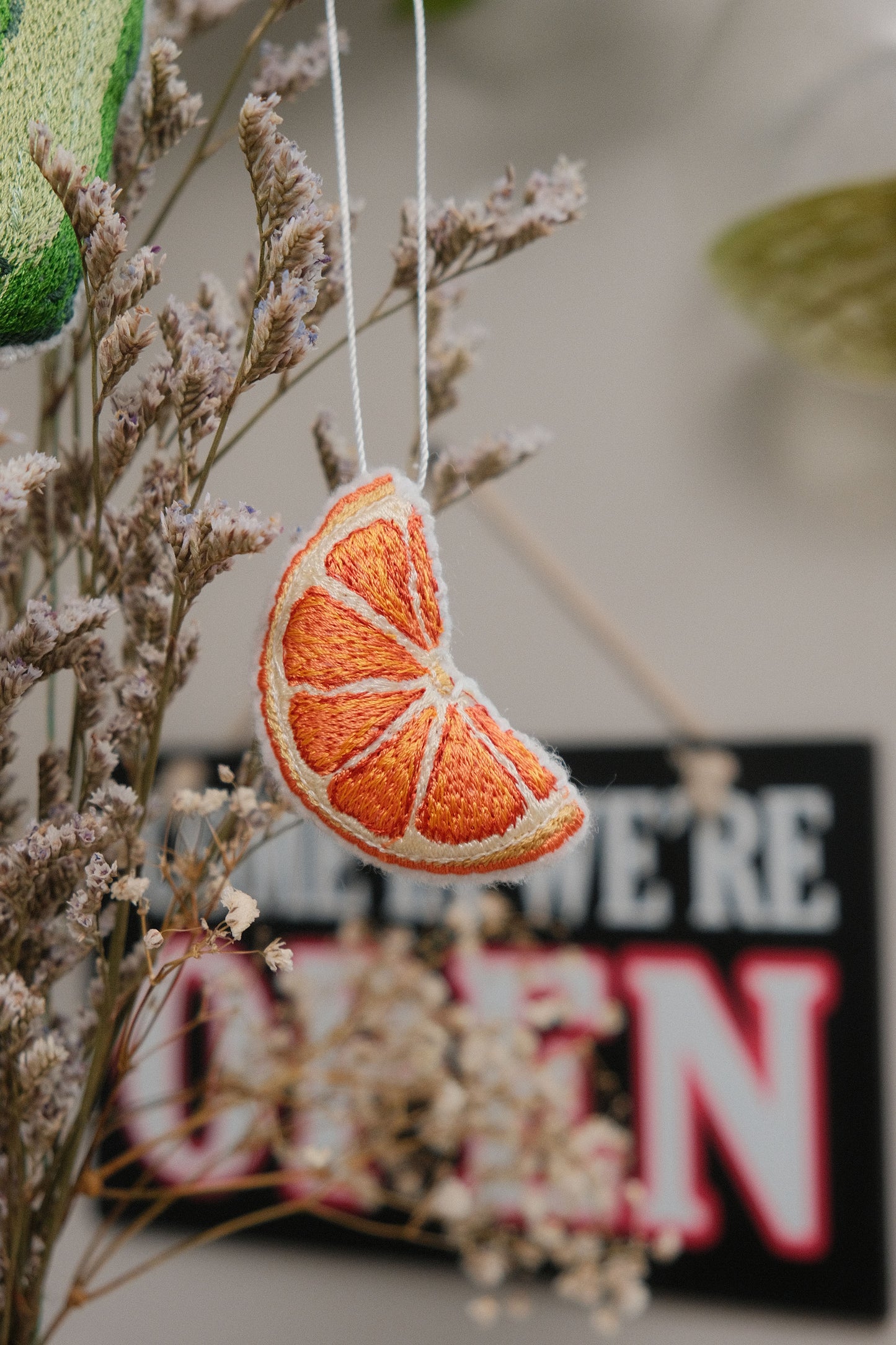 orange slice ornament