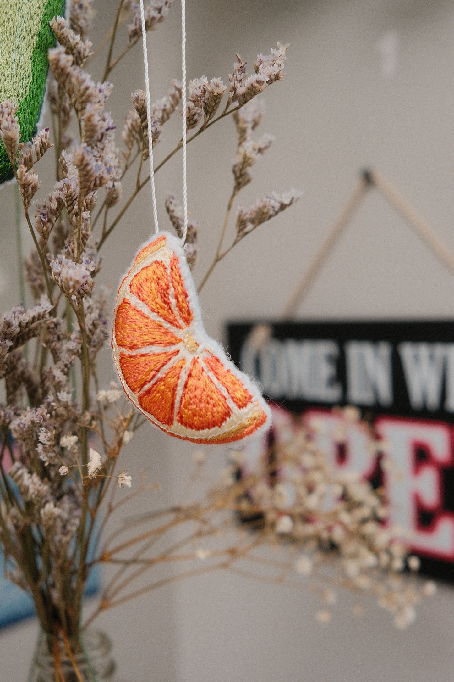 orange slice ornament