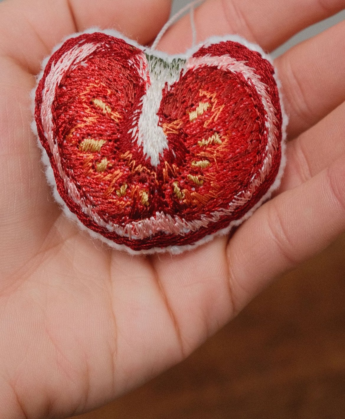 tomato slice ornament