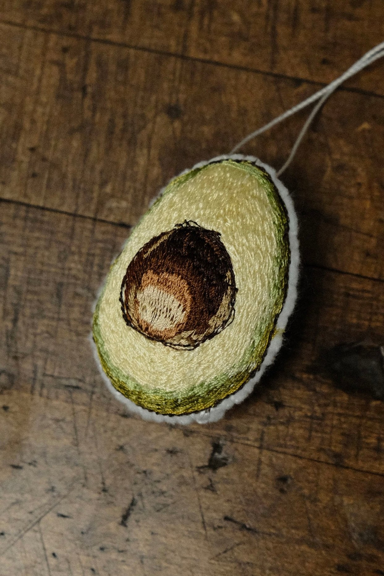 avocado half ornament