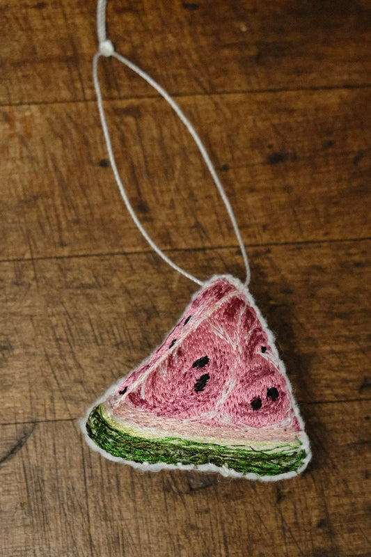 watermelon slice ornament