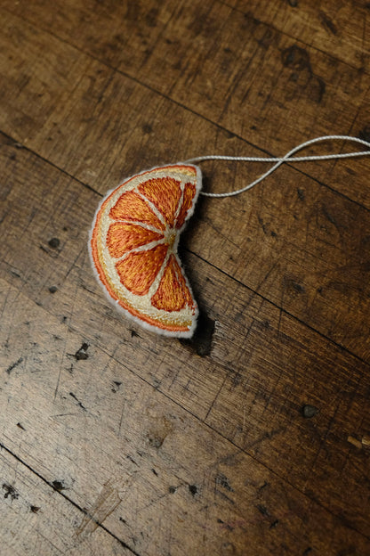 orange slice ornament