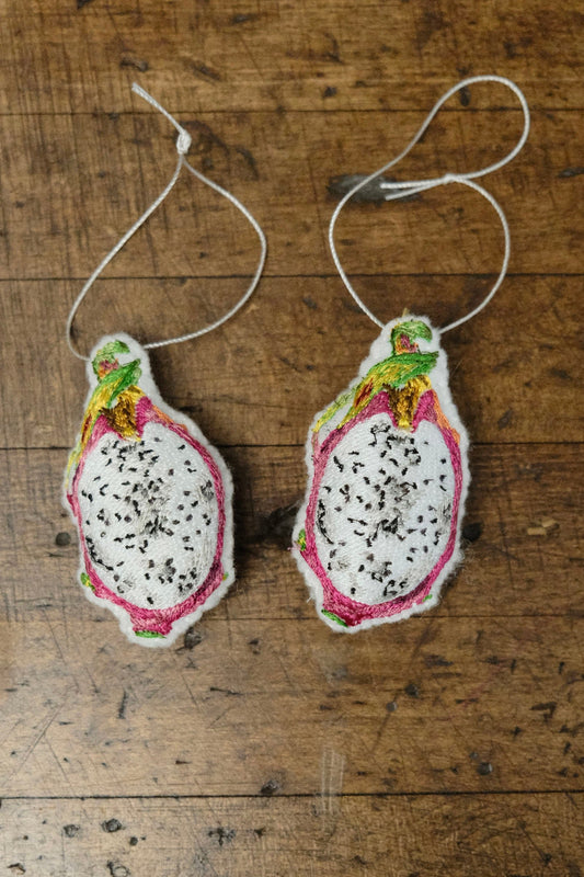 dragonfruit half ornament