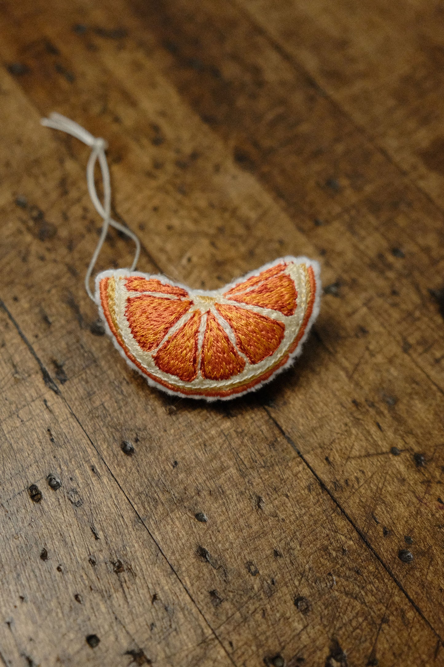 orange slice ornament