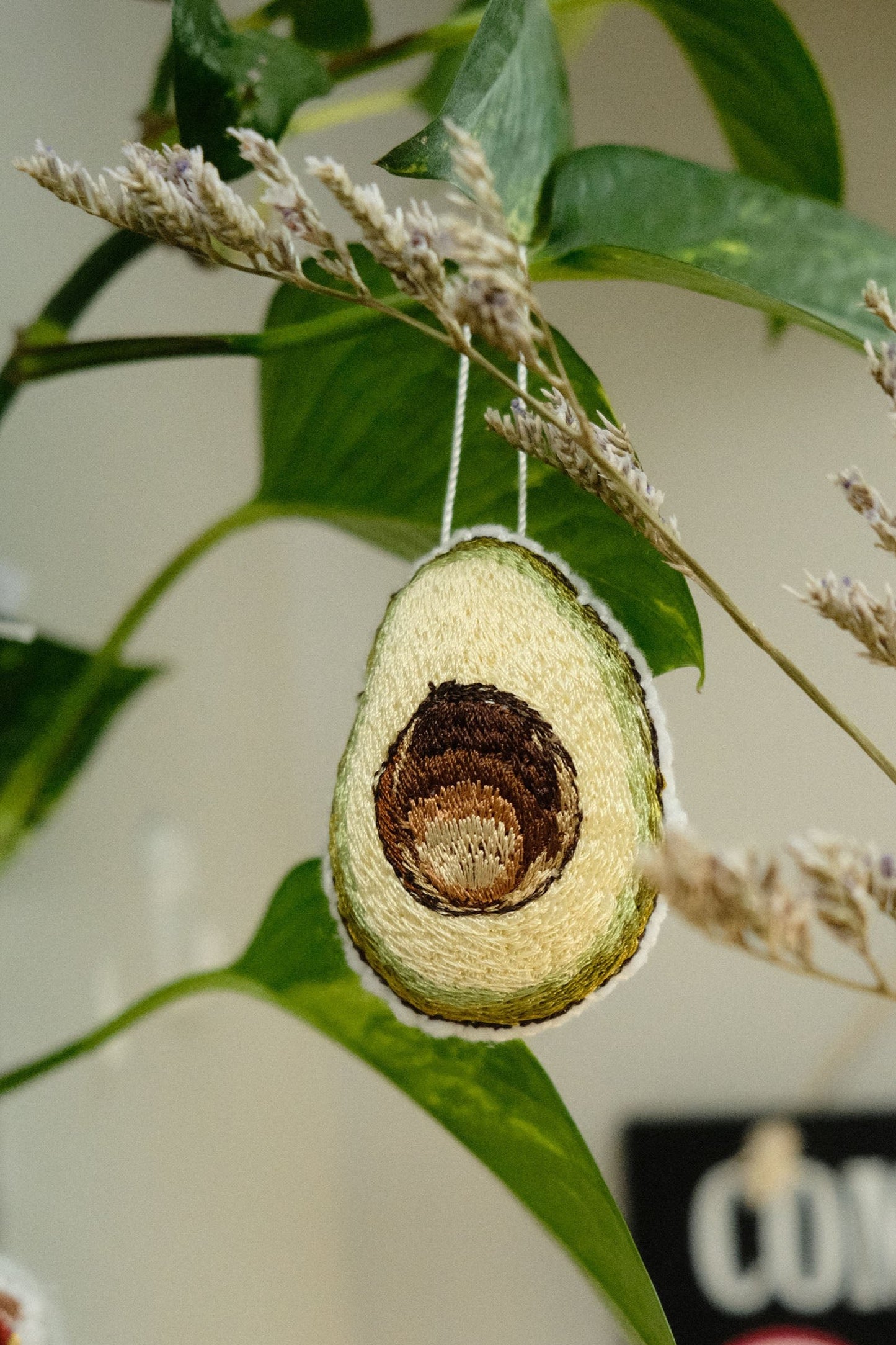 avocado half ornament