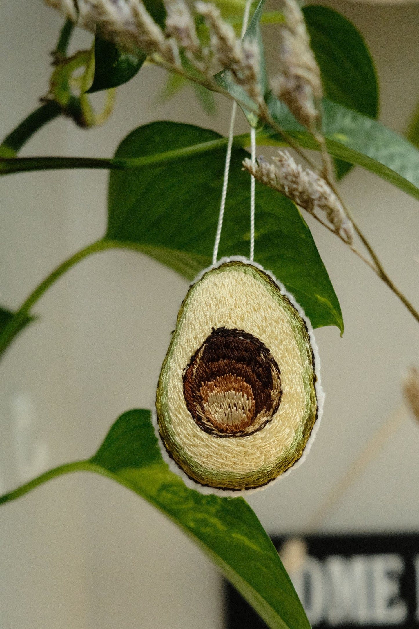 avocado half ornament