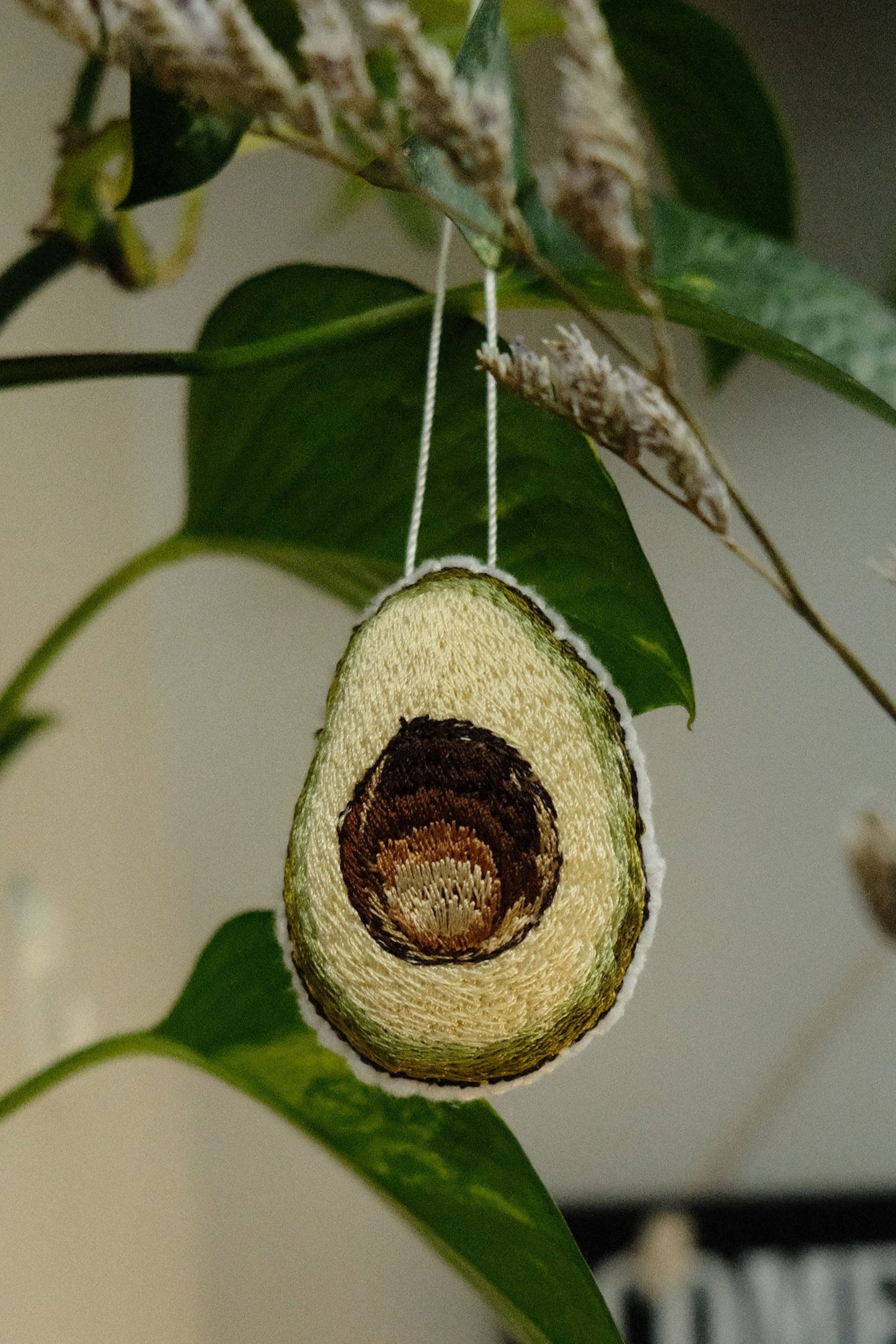 avocado half ornament