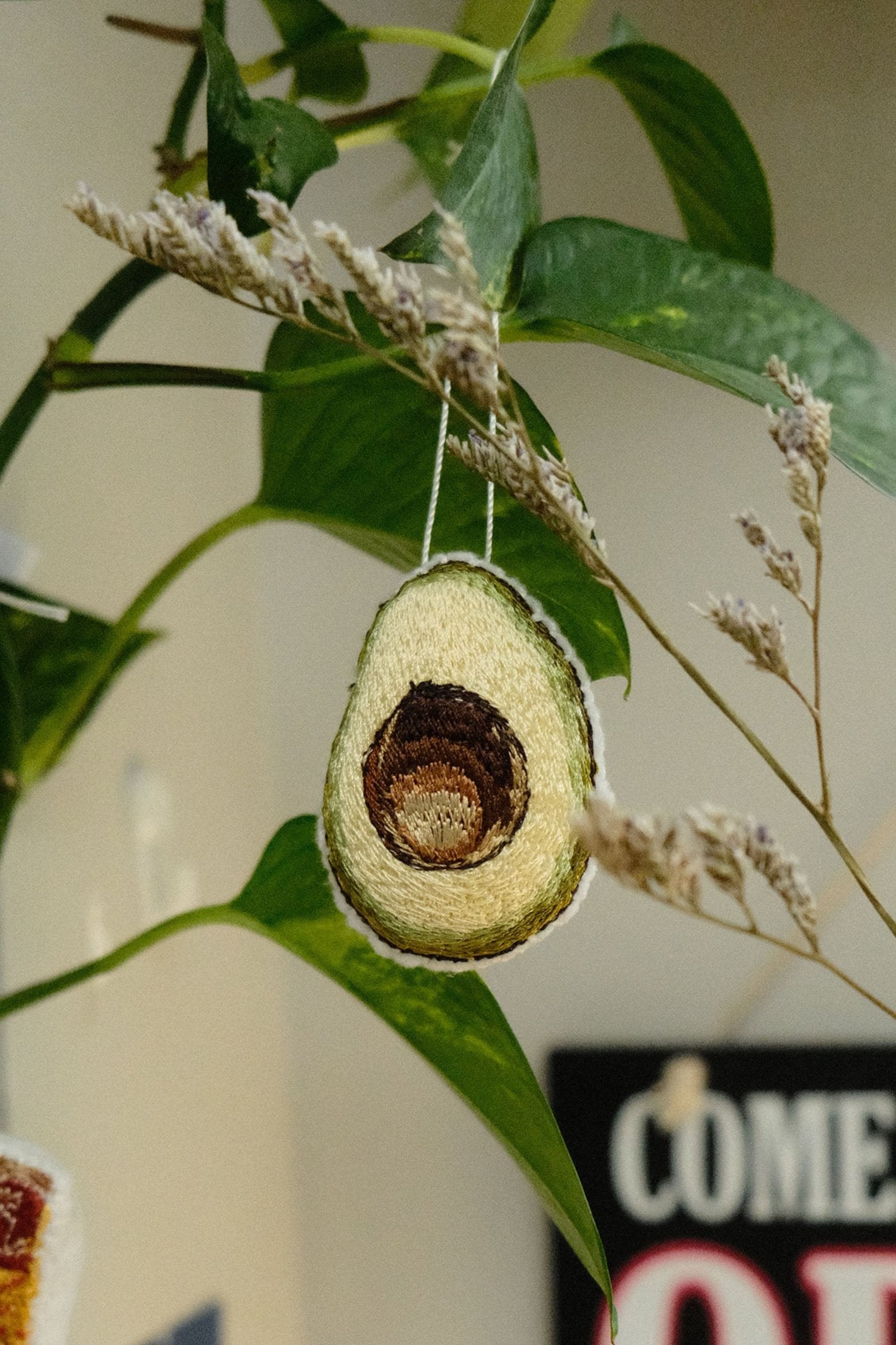 avocado half ornament