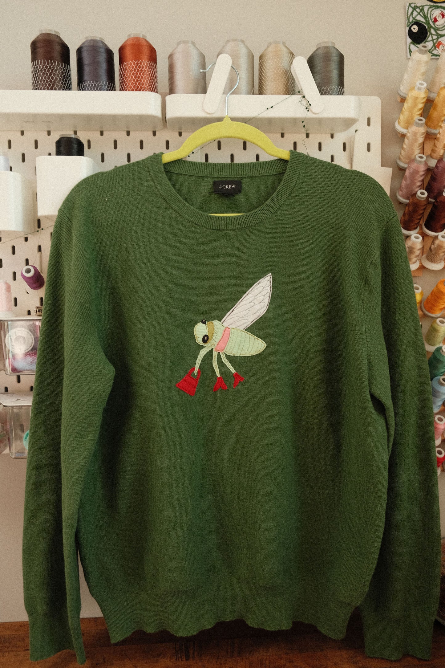 cicada in boots microknit sweater *large*