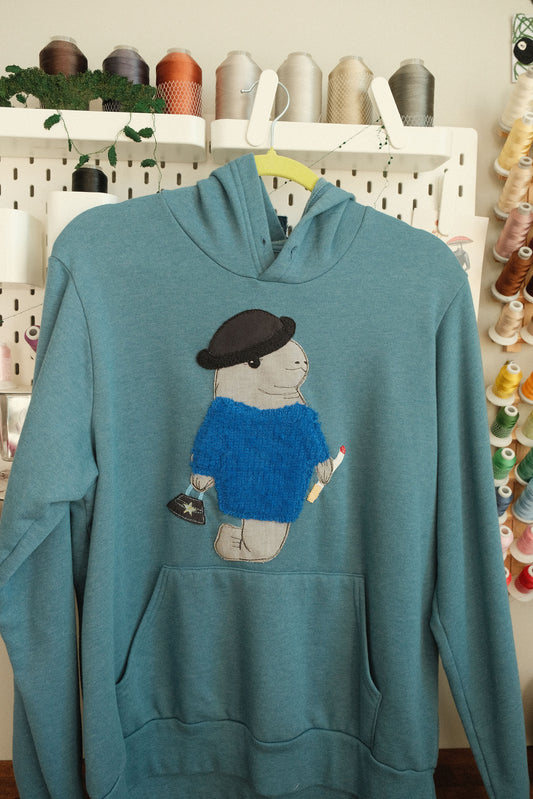 chic manatee hoodie *large*