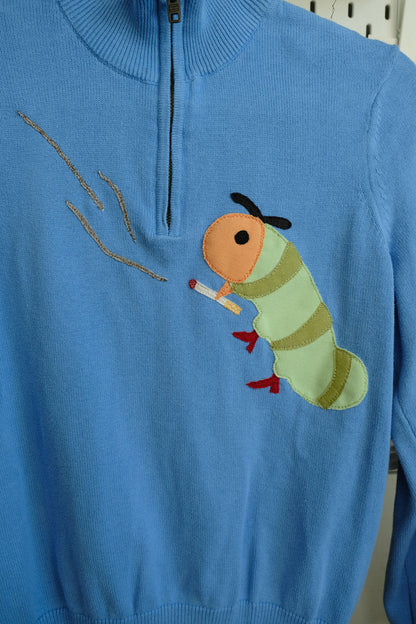 ciggy caterpillgirl quarter zip *small*