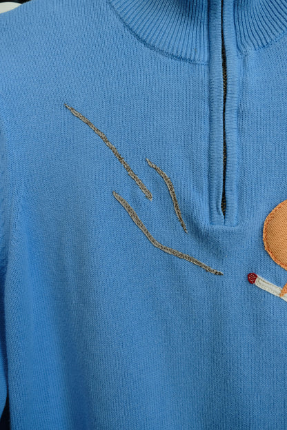 ciggy caterpillgirl quarter zip *small*