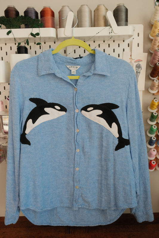 double orca button up *medium*