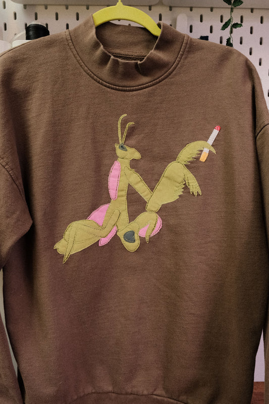 ciggy mantis mock neck *small oversized*
