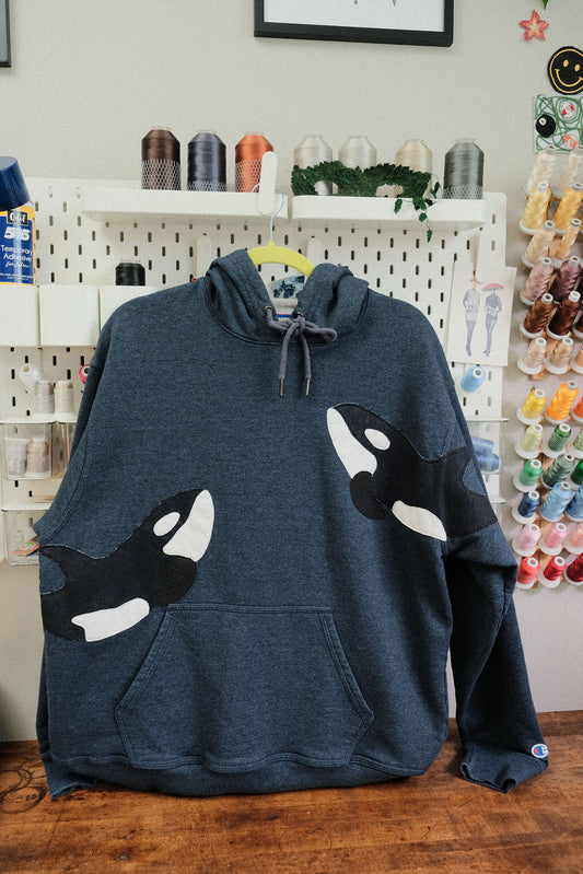 double orca hoodie *large*