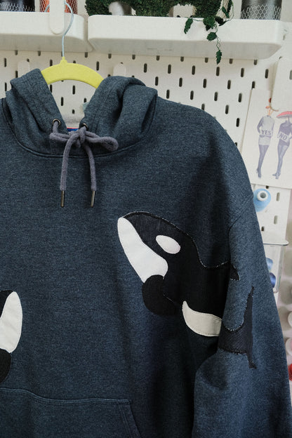 double orca hoodie *large*