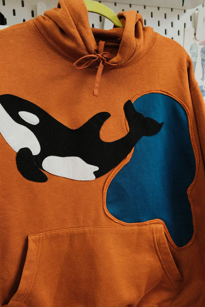 orca cutout hoodie *x large*