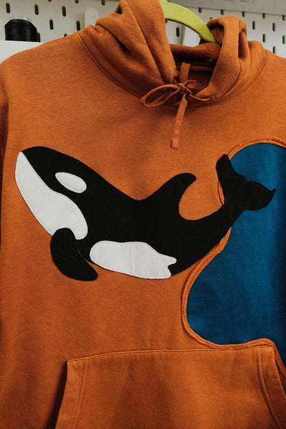 orca cutout hoodie *x large*
