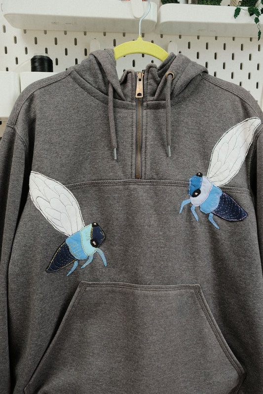 cicada date carhartt quarter zip hoodie *medium oversized*
