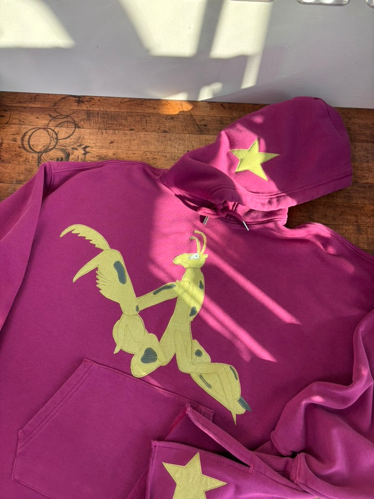 mega mantis star hoodie *women's S oversized*