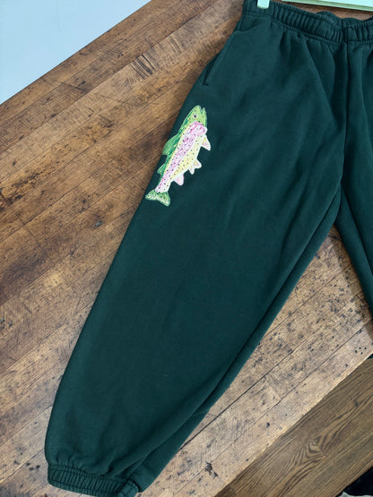 rainbow trout sweatpants *small*